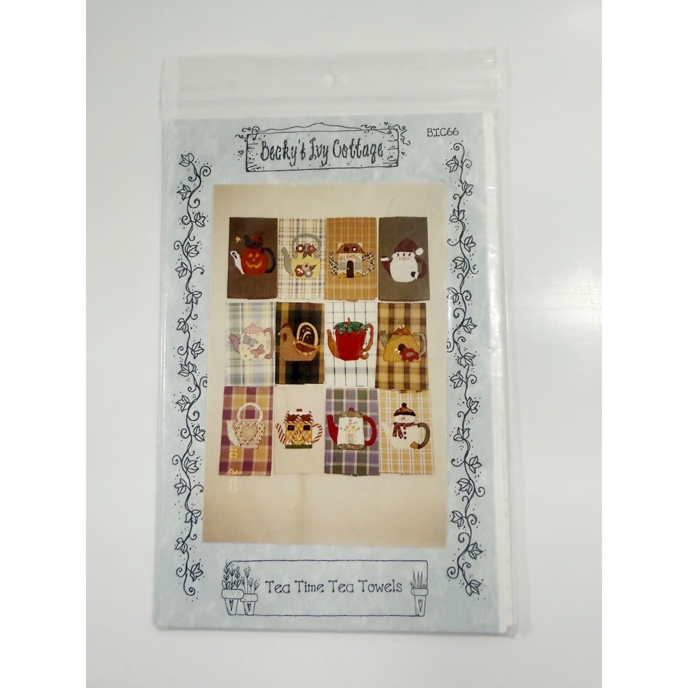 Becky's Ivy‎ Cottage Tea Time TEA TOWELS PATTERN